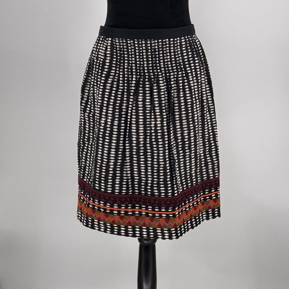 Edme Esyllte Skirt Womens 6‎ Anthropologie Beribboned Boho Tribal Lace - Picture 8 of 8